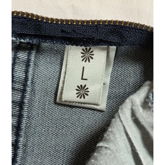 SHOW ME YOUR MUMU Berkeley Bell Overalls Frayed Hem in Dark Rainstorm - Picture 12 of 16